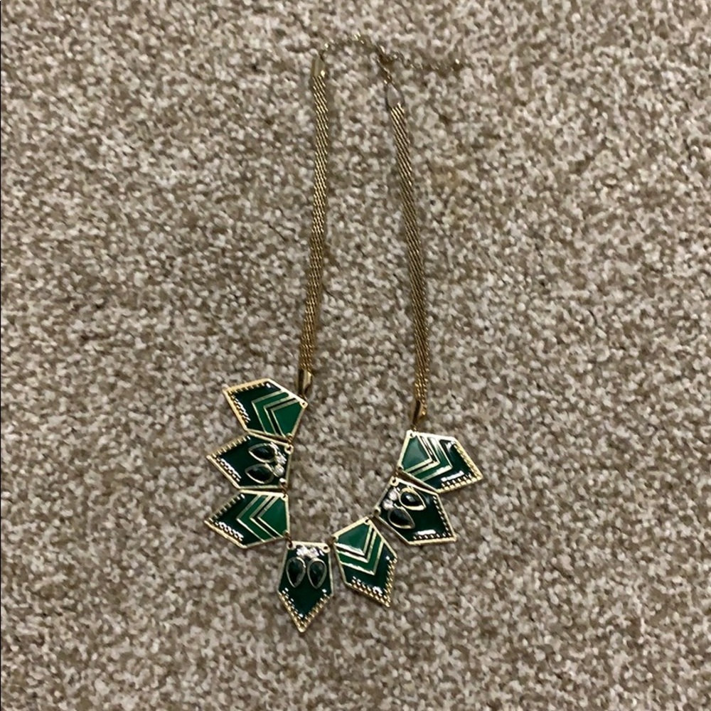 Green Costume Necklace